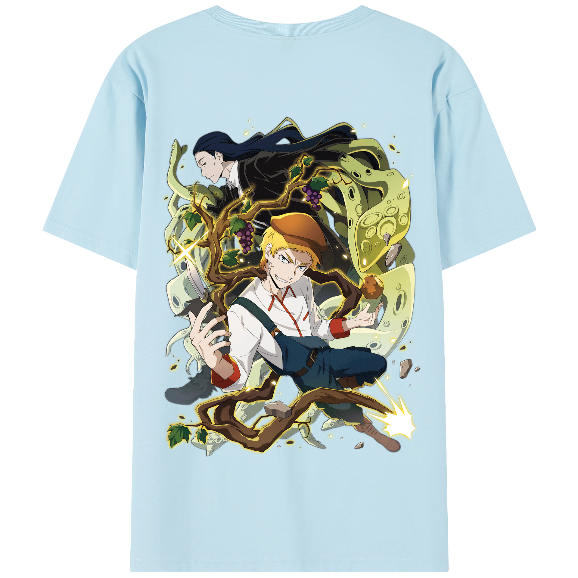 （画像用） 文豪ストレイドッグス Bungo Stray Dogs 綿100％半袖Tシャツ（背面プリント）